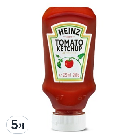 하인즈 토마토 케찹, 250g, 5개