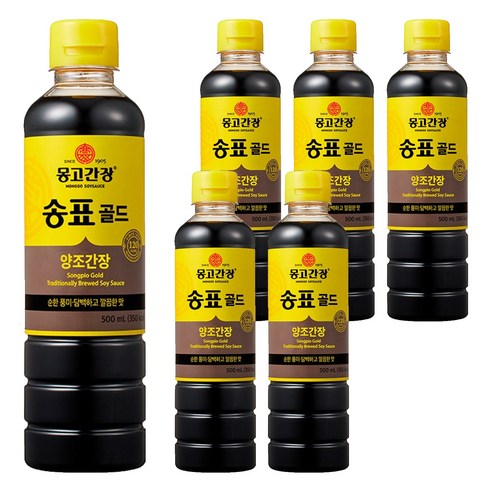 몽고간장 송표골드, 500ml, 6개