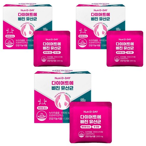 뉴트리디데이 다이어트에 빠진 유산균, 14회분, 3개