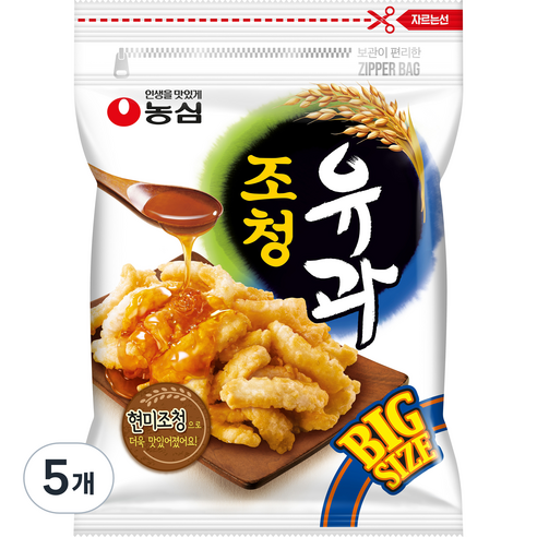 농심 조청유과, 320g, 5개