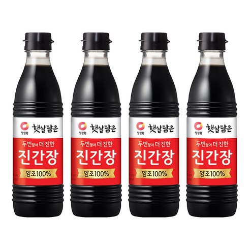 햇살담은 두번 달여 더 진한 진간장, 500ml, 4개
