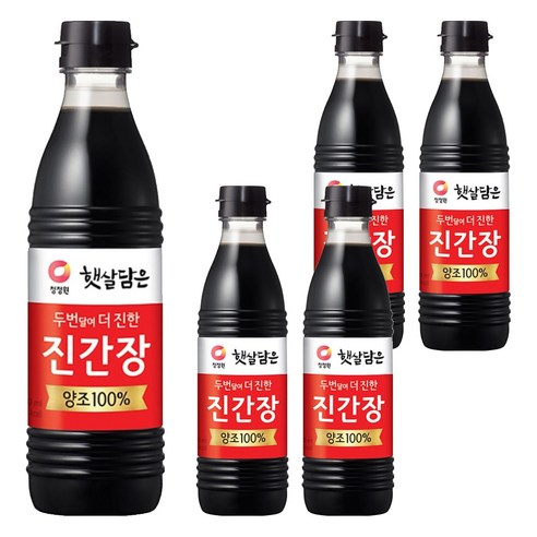 햇살담은 두번 달여 더 진한 진간장, 500ml, 5개