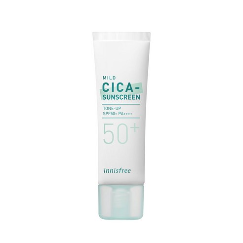 이니스프리 트루 마일드 시카 무기 자차 선크림 SPF50+ PA++++, 1개, 50ml