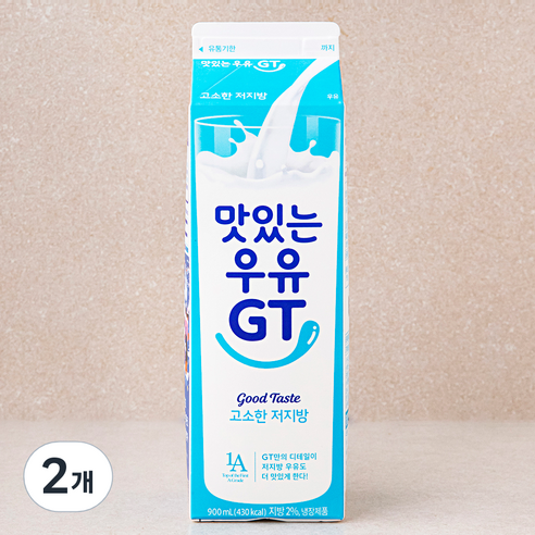 맛있는우유GT 고소한 저지방, 900ml, 2개