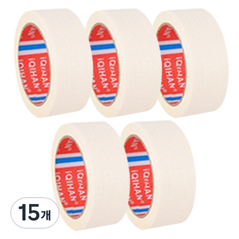 iQIHAN 다다 마스킹테이프 40 mm x 20 m, 15개