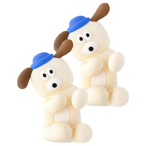 브런치브라더 실리콘 칫솔걸이, 퍼피, 2개