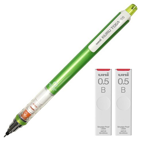 유니 쿠루토가 어드밴스 M5-559 샤프 낱개 0.5mm, 블루 쿠루토가다이브 Best Top5 11 유니 쿠루토가 샤프 스탠다드 모델 그린 M5-450 + 쿠루토가 전용 샤프심 B 2p 세트, 1세트, 0.5mm