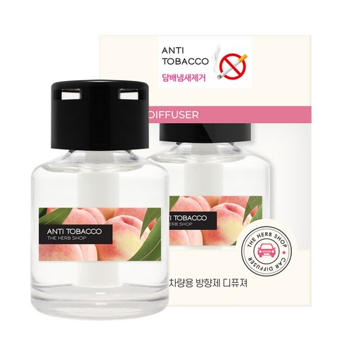 더허브샵 차량용 방향제 디퓨저 70ml, 안티 타바코, 1개