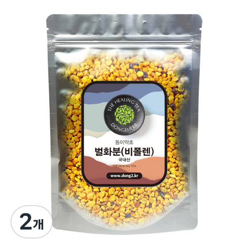 동이약초 국내산 벌화분 비폴렌, 150g, 2개