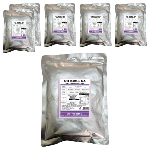 햇살나래 다크 컴파운드 칩스, 350g, 6개