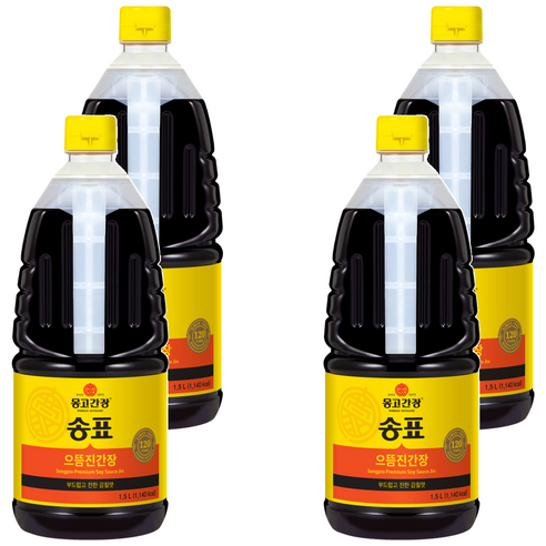 몽고간장 송표 으뜸진간장, 1.5L, 4개