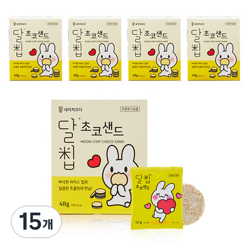 네이처오다 달칩 초코샌드, 48g, 15개