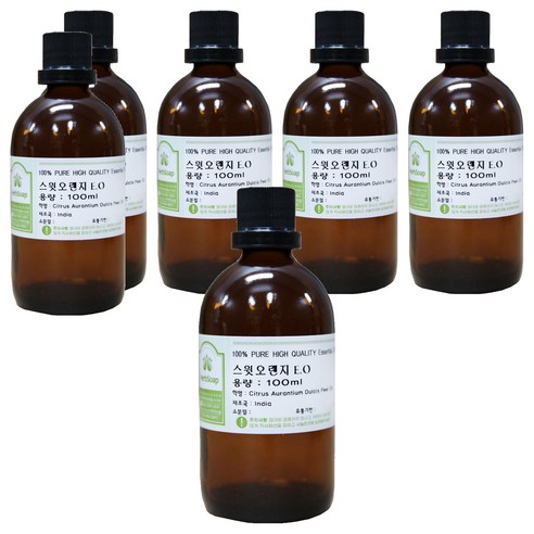 허브솝 스윗오렌지 에센셜 오일 100ml, 6개