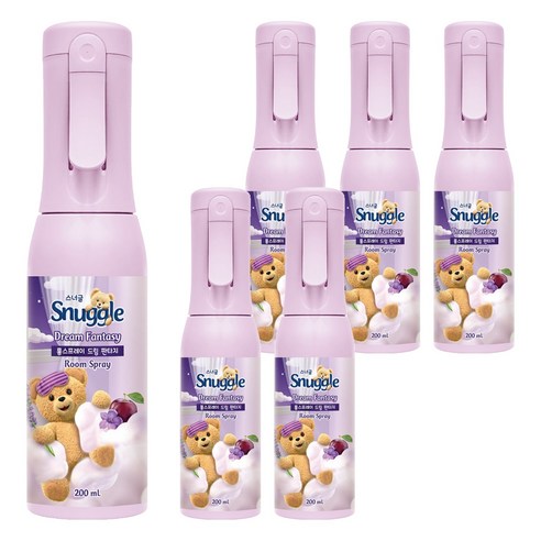 스너글 룸스프레이 드림 판타지 본품, 200ml, 6개
