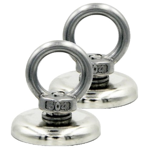 파티복닷컴 O형 높은 고리 자석 30mm, 실버, 2개