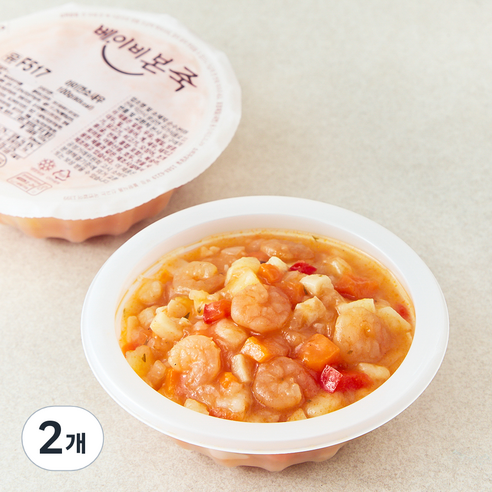베이비본죽 아이 깐쇼새우, 100g, 2개