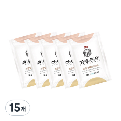 파평분식 떡볶이소스 분말 순한맛, 50g, 15개