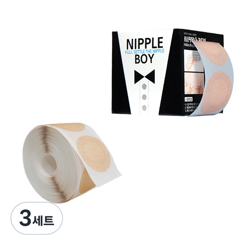 밴드골드 니플보이 니플밴드 105p + 리필 105p 세트 스킨, 3세트