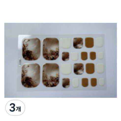 블루코지 패디팁 스티커 발꾸미기, 3개, Type 25