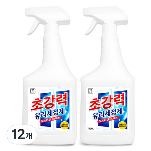 생활공식 초강력 유리 세정제, 750ml, 12개