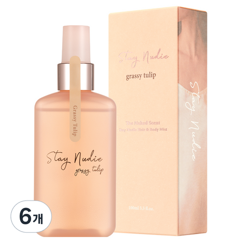 바디홀릭 스테이누디 헤어&바디미스트 그래시 튤립, 100ml, 6개