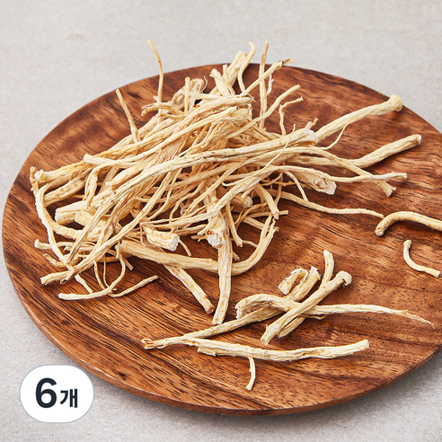 국내산 금산 건조 미삼 뿌리, 20g, 6개