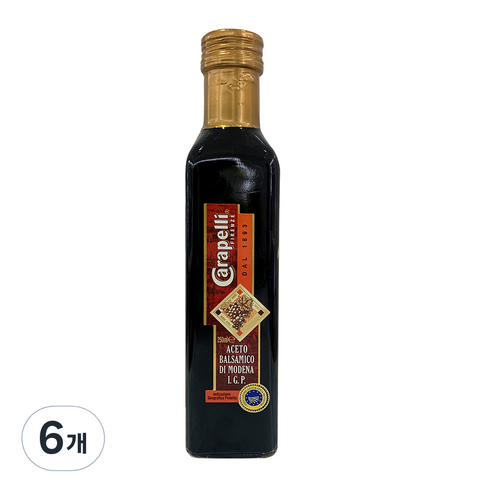 카라페리 발사믹 식초, 6개, 250ml