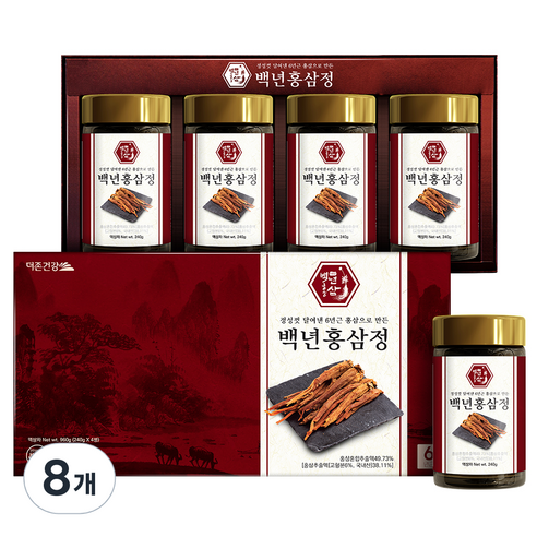 더존건강 백년홍삼정, 240g, 8개