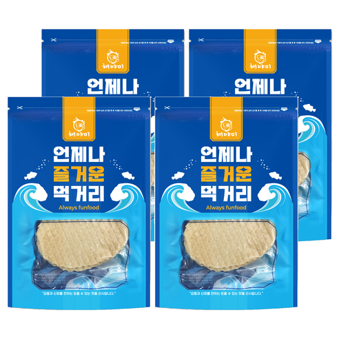 해야미 고함량 튀김쥐포 60장, 520g, 4개