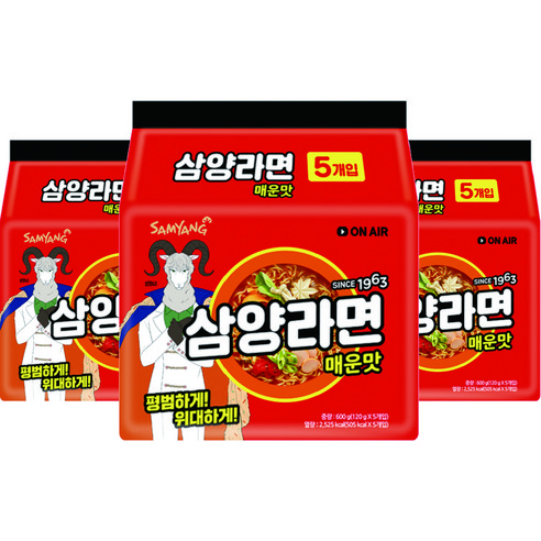 삼양라면 매운맛 120g, 15개