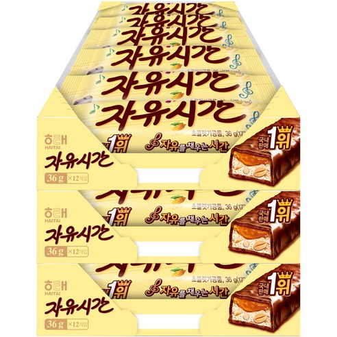 해태제과 자유시간 리얼초코, 36g, 36개