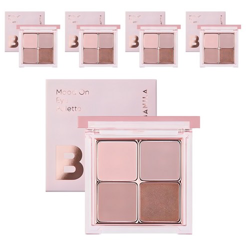 바닐라코 비바이바닐라 무드 온 아이 팔레트 7g, 04 멜로우 모브, 5개