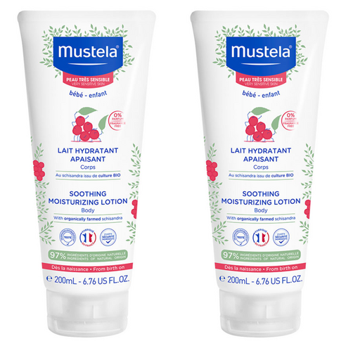 무스텔라 수딩 모이스처라이징 유아로션, 200ml, 2개