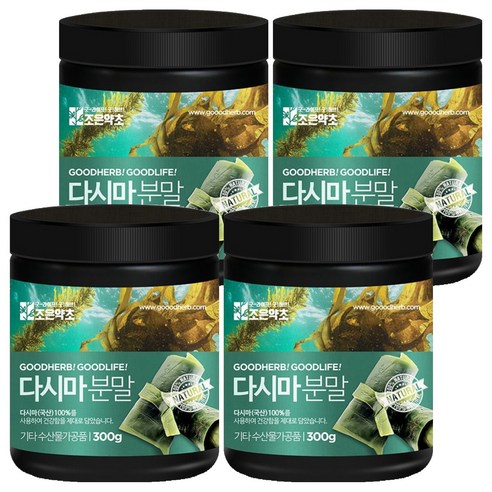 조은약초 다시마가루, 300g, 4개