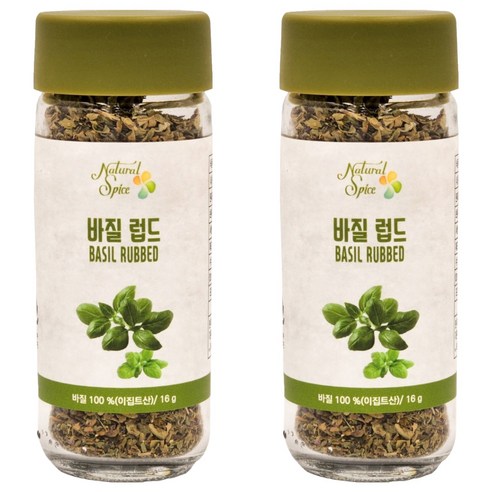 내츄럴스파이스 바질 럽드, 16g, 2개