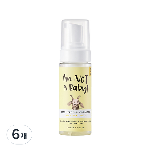 아임낫어베이비 키즈 페이셜 클렌져, 150ml, 6개