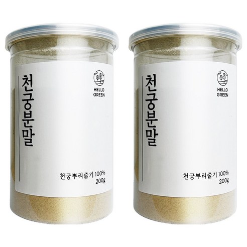 헬로우그린 국내산 천궁 분말 가루, 2개, 200g