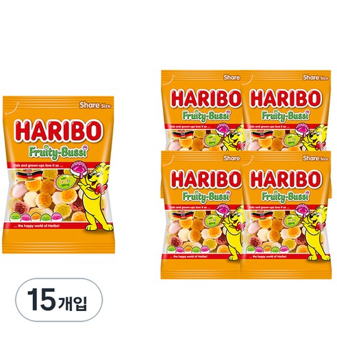하리보 프루티부시 젤리, 200g, 15개입