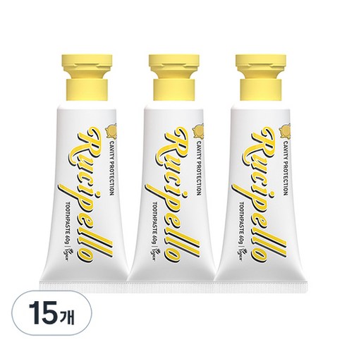 루치펠로 멜레멜레 어린이 저불소 치약, 60g, 15개