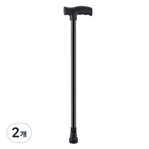이츠굿텐 활동보조용품 초경량 외발 네발 4발 노인 어르신 할머니 할아버지 가벼운 접이식 길이조절용 외발 지팡이, 혼합색상, 2개