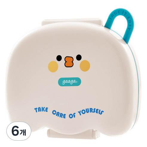 데일리조이 휴대용 약통 화이트, 6개
