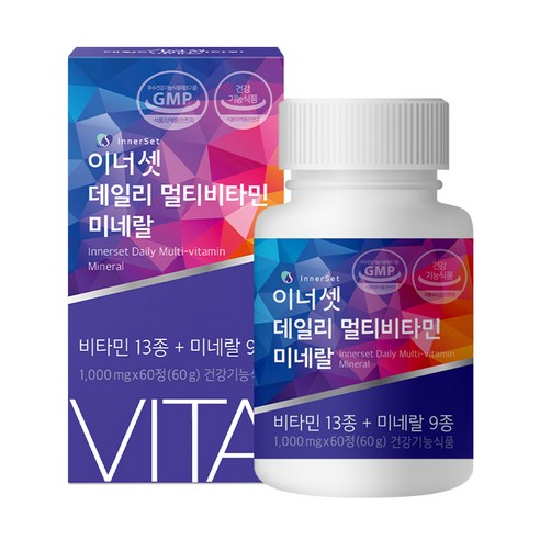 이너셋 데일리 멀티비타민 미네랄, 60정, 1개