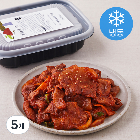 그리팅 흑돼지 고추장불고기 (냉동), 400g, 5개