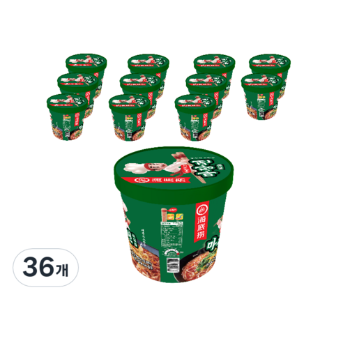 하이디라오 마장펀 누들컵 130g, 36개