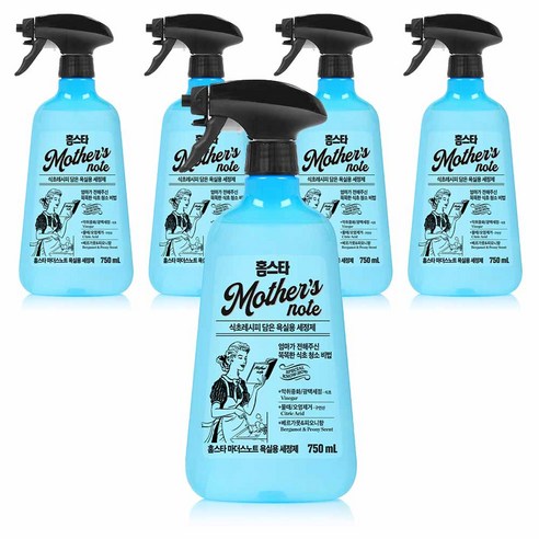 홈스타마더스노트 욕실용 세정제, 750ml, 5개