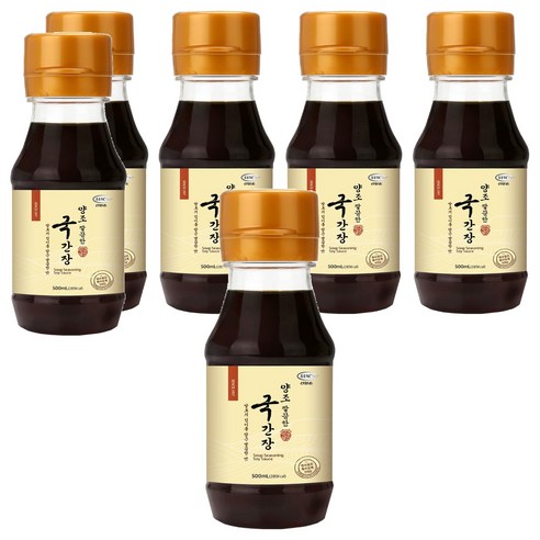 신앙촌 양조 깔끔한 국간장, 120ml, 6개