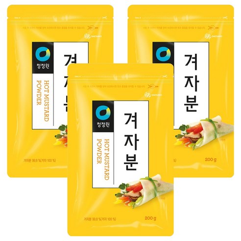 청정원 겨자분, 200g, 3개