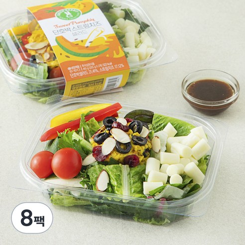 그린래빗 단호박 스트링치즈 샐러드, 205g, 8팩