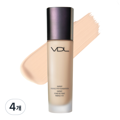 브이디엘 엑스퍼트 퍼펙트 핏 파운데이션 30ml, A01, 4개