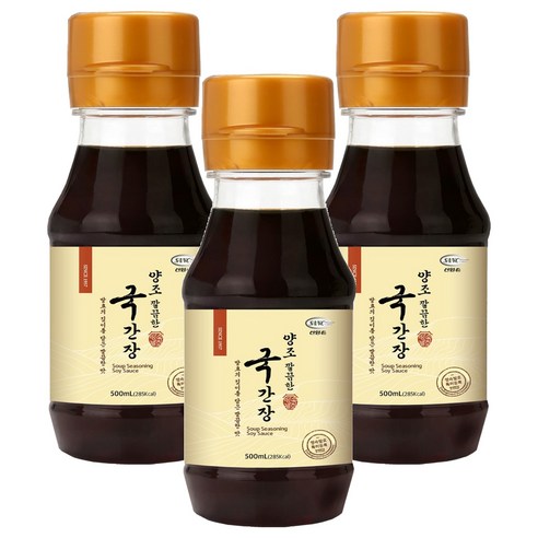 신앙촌 양조 깔끔한 국간장, 120ml, 3개